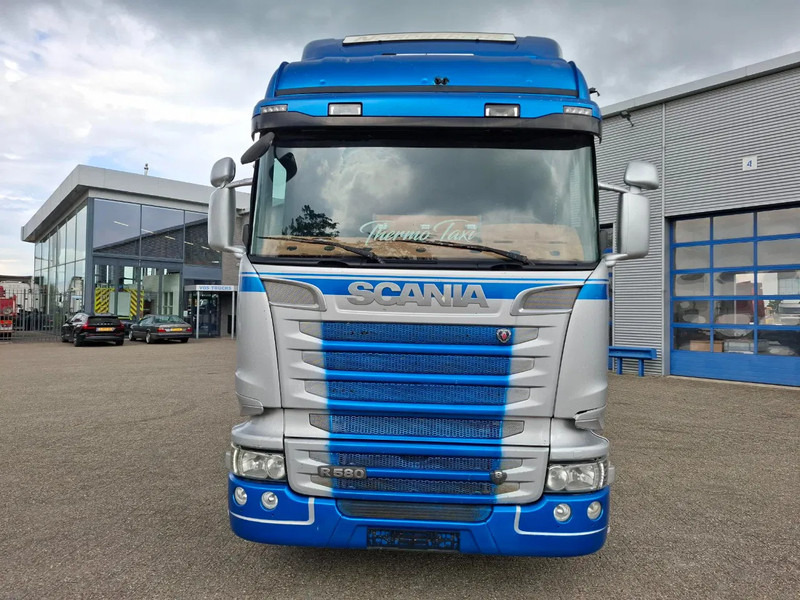 Châssis cabine Scania R580 V8 / RETARDER / LIFT+LENKACHSE / FULL-AIR / PLATFORM 2000 KG / LEATHER / AIRCO / AUTOMATIC / EURO-6 / 2014: photos 6
