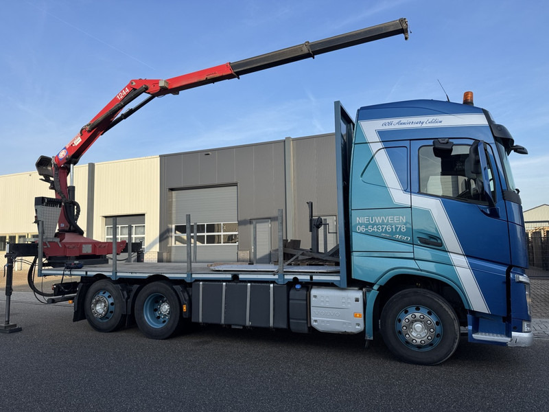 Volvo FH460, HMF 1244 Skip loading platform - Camion grue: photos 1 Volvo FH460, HMF 1244 Skip loading platform - Camion grue: photos 1