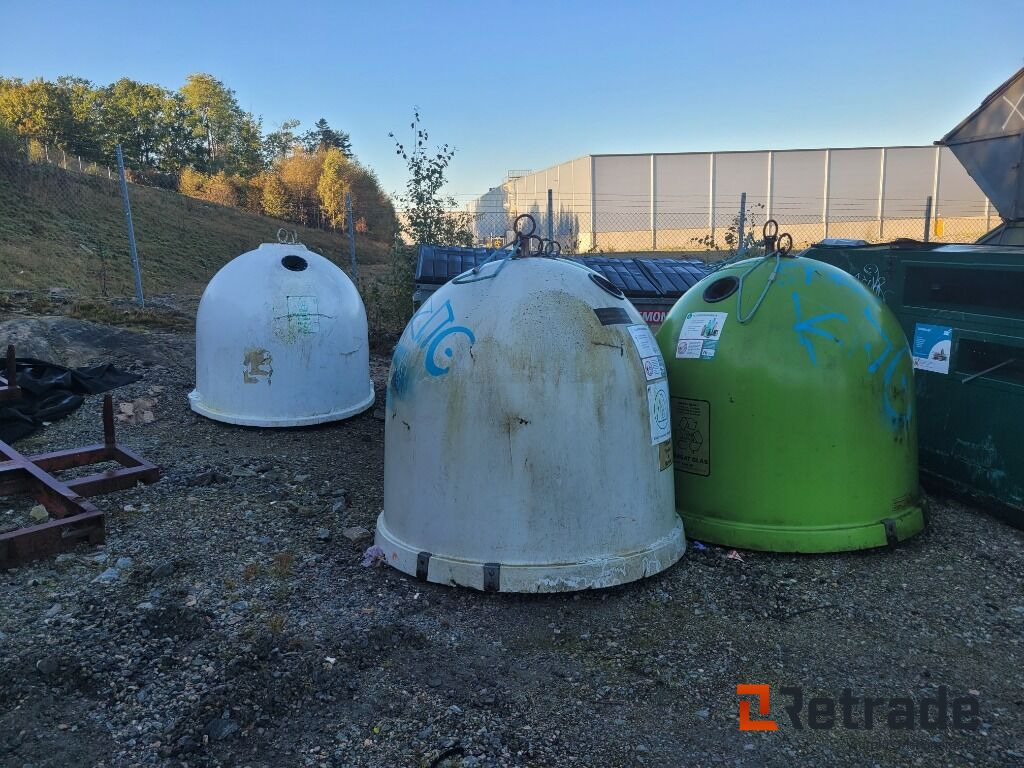 4 st behållare containers för glas , typ iglo - Autre matériel: photos 1 4 st behållare containers för glas , typ iglo - Autre matériel: photos 1