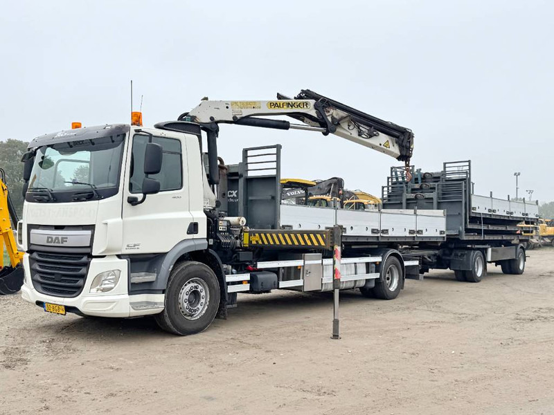 DAF CF400 + 17m Palfinger Crane / kran + Trailer - Camion grue: photos 1 DAF CF400 + 17m Palfinger Crane / kran + Trailer - Camion grue: photos 1