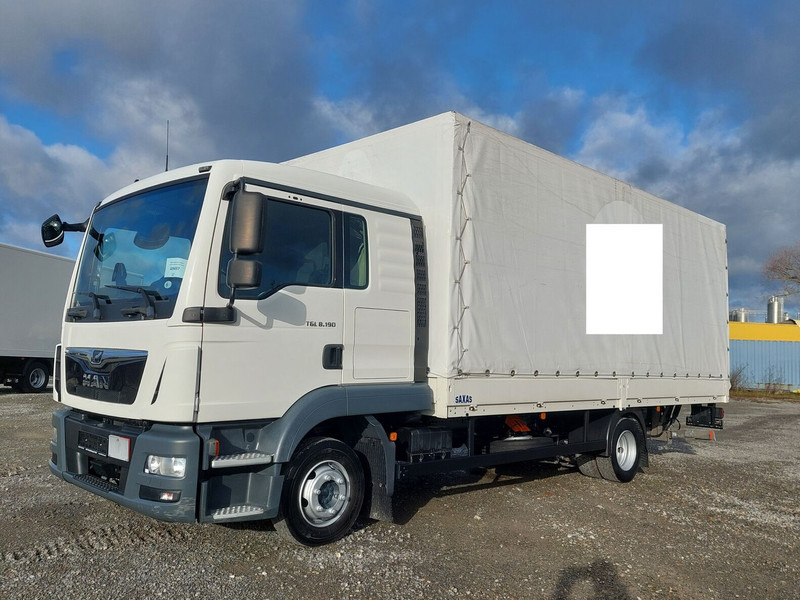 MAN TGL 8.190 L 4x2 Euro 6 LBW AHK - Camion à rideaux coulissants: photos 1 MAN TGL 8.190 L 4x2 Euro 6 LBW AHK - Camion à rideaux coulissants: photos 1
