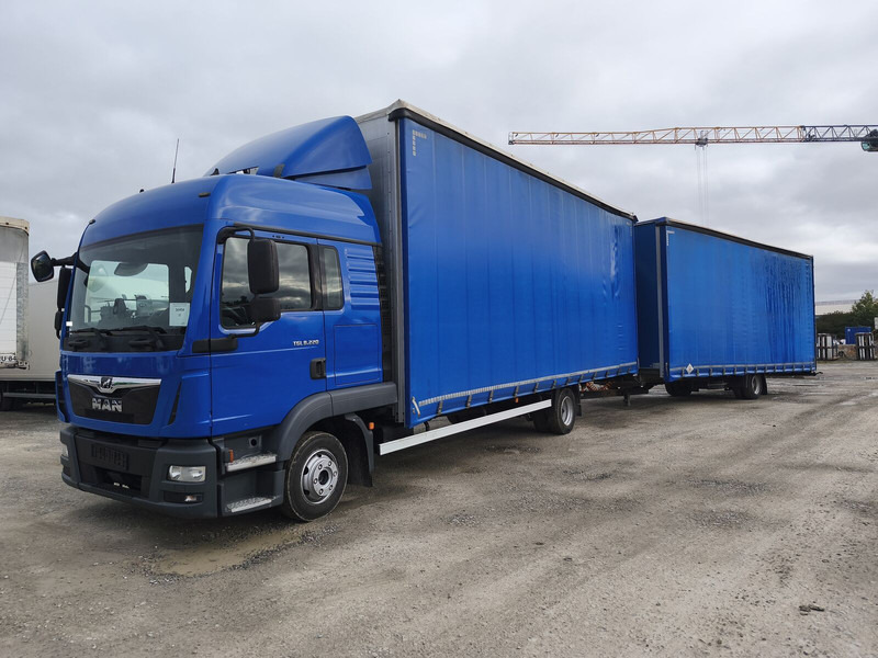 MAN TGL 8.220 Plane Jumbo Gardine Euro6 4x2 (10) - Camion à rideaux coulissants: photos 1 MAN TGL 8.220 Plane Jumbo Gardine Euro6 4x2 (10) - Camion à rideaux coulissants: photos 1