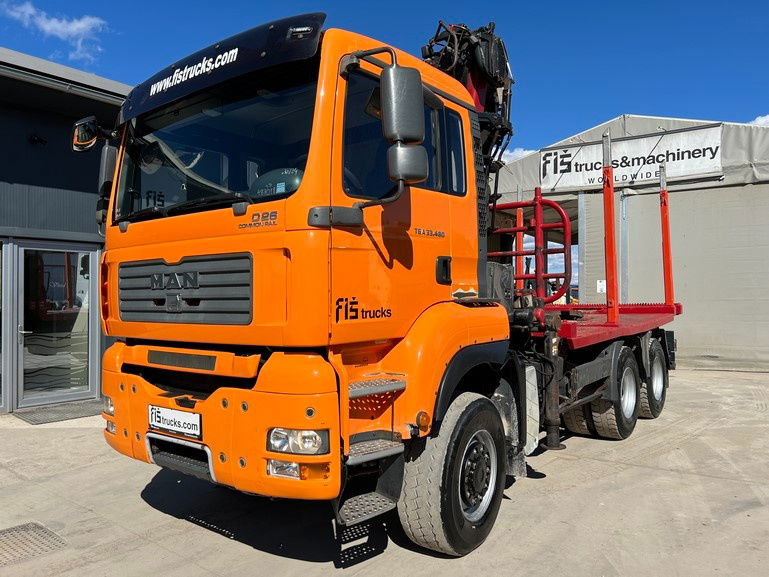 MAN TGA 33.480 6x6 forest truck - Complete Spring - LIV 170 Z + scissors - Camion grumier: photos 1 MAN TGA 33.480 6x6 forest truck - Complete Spring - LIV 170 Z + scissors - Camion grumier: photos 1