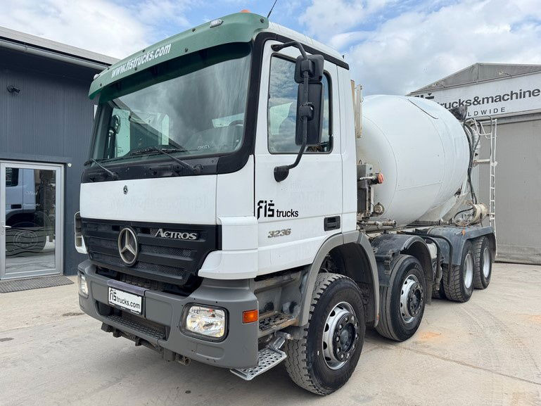 Mercedes-Benz Actros 3236 8x4 beton mixer 9m3 - Camion malaxeur: photos 1 Mercedes-Benz Actros 3236 8x4 beton mixer 9m3 - Camion malaxeur: photos 1