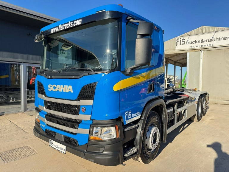 Scania P 360 6x2 palfinger abroll tipper - steering axle - Camion porte-conteneur/ Caisse mobile: photos 1 Scania P 360 6x2 palfinger abroll tipper - steering axle - Camion porte-conteneur/ Caisse mobile: photos 1