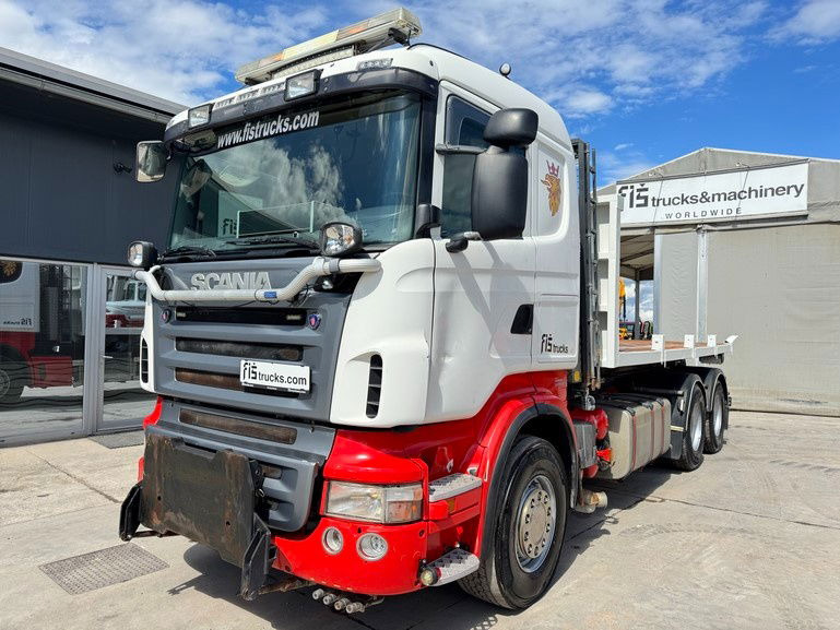 Scania R400 6x4 abroll tipper + plato - Camion porte-conteneur/ Caisse mobile: photos 1 Scania R400 6x4 abroll tipper + plato - Camion porte-conteneur/ Caisse mobile: photos 1