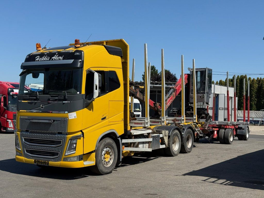 Volvo FH 16 750 6x4 + Fliegl - Camion grumier, Camion grue: photos 1 Volvo FH 16 750 6x4 + Fliegl - Camion grumier, Camion grue: photos 1