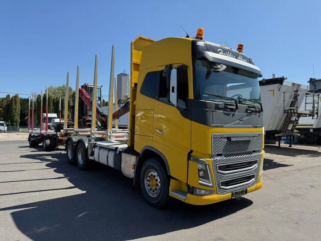 Volvo FH 16 750 6x4 + Fliegl - Camion grumier, Camion grue: photos 2 Volvo FH 16 750 6x4 + Fliegl - Camion grumier, Camion grue: photos 2