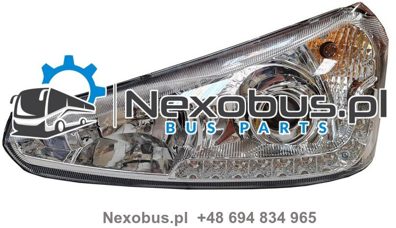 Reflektor Scania Irizar PB z lampa do jazdy dziennej i kierunkowskazem LED lewa - Feu avant pour Bus: photos 1 Reflektor Scania Irizar PB z lampa do jazdy dziennej i kierunkowskazem LED lewa - Feu avant pour Bus: photos 1