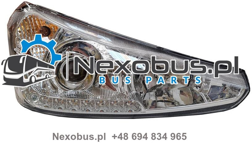 Reflektor Scania Irizar PB z lampa do jazdy dziennej i kierunkowskazem LED prawy - Feu avant pour Bus: photos 1 Reflektor Scania Irizar PB z lampa do jazdy dziennej i kierunkowskazem LED prawy - Feu avant pour Bus: photos 1