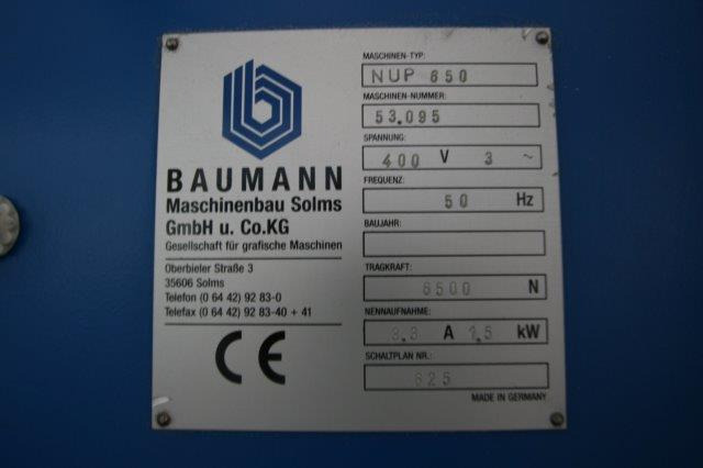 Baumann NUP 650 stack lift - Matériel de magasinage: photos 2 Baumann NUP 650 stack lift - Matériel de magasinage: photos 2