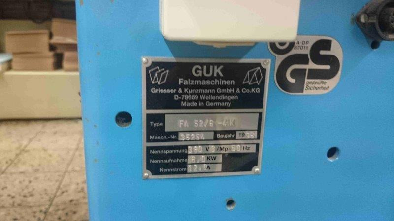 GUK FA 52-6-4-K-FL combination folding machine - Plieuse de bureau: photos 2 GUK FA 52-6-4-K-FL combination folding machine - Plieuse de bureau: photos 2