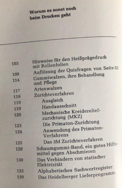 Heidelberg OHT Manual "Winke für den Maschinenmeister" (Hints for the Machine Operator) - Relieuse: photos 3 Heidelberg OHT Manual "Winke für den Maschinenmeister" (Hints for the Machine Operator) - Relieuse: photos 3