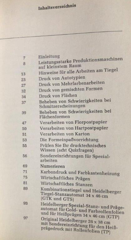 Heidelberg OHT Manual "Winke für den Maschinenmeister" (Hints for the Machine Operator) - Relieuse: photos 2 Heidelberg OHT Manual "Winke für den Maschinenmeister" (Hints for the Machine Operator) - Relieuse: photos 2