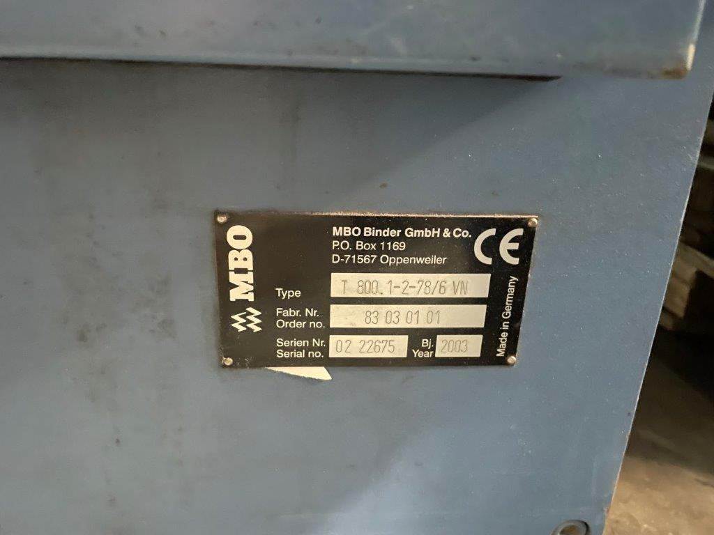 Six + six pocket folder MBO T 800.1-6-6-R Navigator - Machine d'emballage et de conditionnement: photos 2 Six + six pocket folder MBO T 800.1-6-6-R Navigator - Machine d'emballage et de conditionnement: photos 2