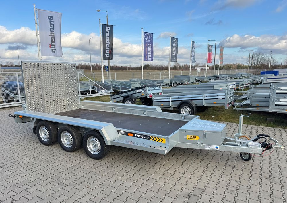 Lorries TPM35-4017 402x175 cm DMC 3500kg przyczepa 3 osiowa pod koparkę budowlanka - Remorque porte engin: photos 1 Lorries TPM35-4017 402x175 cm DMC 3500kg przyczepa 3 osiowa pod koparkę budowlanka - Remorque porte engin: photos 1