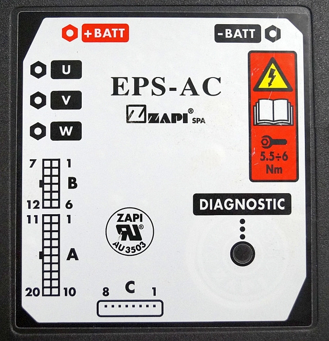 Hyster/Yale 8537102 | Controller Zapi EPS-AC F07094A-HYG 48V 40A Flash mat 21 37 - Bloc de gestion pour Matériel de manutention: photos 2 Hyster/Yale 8537102 | Controller Zapi EPS-AC F07094A-HYG 48V 40A Flash mat 21 37 - Bloc de gestion pour Matériel de manutention: photos 2