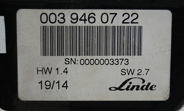 Linde 0039460722 | Display SW2.7 HW1.4 sn 0000003373 - Panel de instrumentos pour Matériel de manutention: photos 2 Linde 0039460722 | Display SW2.7 HW1.4 sn 0000003373 - Panel de instrumentos pour Matériel de manutention: photos 2