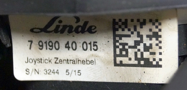 Linde 7919040015 | Joystick sn. 3244 - Système électrique pour Matériel de manutention: photos 4 Linde 7919040015 | Joystick sn. 3244 - Système électrique pour Matériel de manutention: photos 4