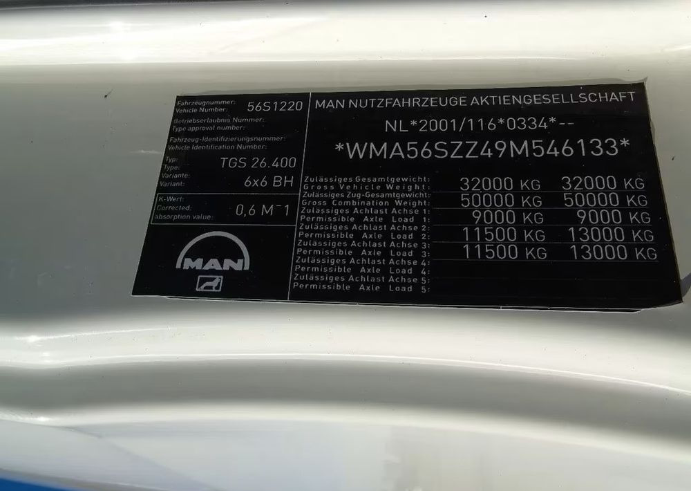 MAN TGS 26.400 6x6 – Wywrotka 3-stronna Meiller + Żuraw HIAB 166 E3 HIPRO – 429.222 km – Euro 4 - Camion benne, Camion grue: photos 5 MAN TGS 26.400 6x6 – Wywrotka 3-stronna Meiller + Żuraw HIAB 166 E3 HIPRO – 429.222 km – Euro 4 - Camion benne, Camion grue: photos 5