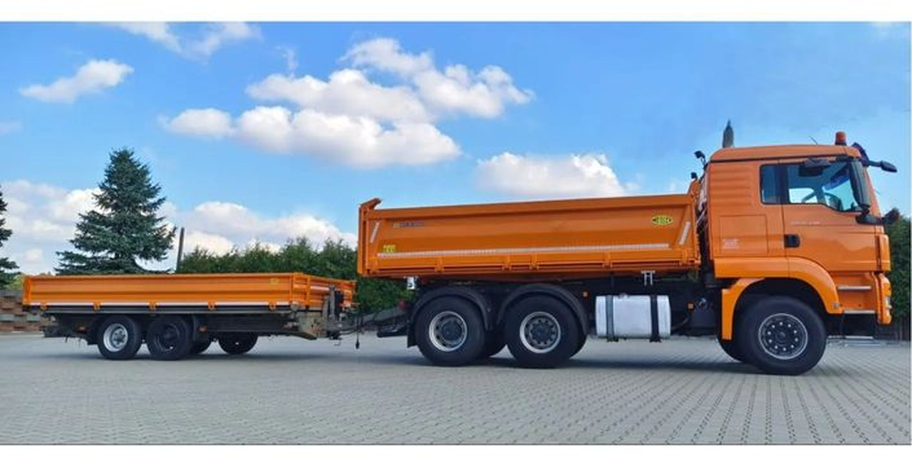 MAN TGS 26.440 | 6x4 | Retarder | Automat | Wywrotka Meiller | Euro 6 | + Przyczepa HUMBAUR wywrotka trójstronna | - Camion benne: photos 1 MAN TGS 26.440 | 6x4 | Retarder | Automat | Wywrotka Meiller | Euro 6 | + Przyczepa HUMBAUR wywrotka trójstronna | - Camion benne: photos 1
