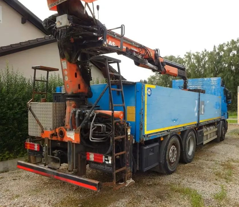 Mercedes-Benz Actros 2546/6x2/455KM/ zabudowana platforma ładunkowa / Kran Atlas 165.2 – żuraw hydrauliczny Atlas z chwytakiem do podnoszenia i przenoszenia ładunków / sterowana oś podnoszona / Euro - Camion plateau, Camion grue: photos 3 Mercedes-Benz Actros 2546/6x2/455KM/ zabudowana platforma ładunkowa / Kran Atlas 165.2 – żuraw hydrauliczny Atlas z chwytakiem do podnoszenia i przenoszenia ładunków / sterowana oś podnoszona / Euro - Camion plateau, Camion grue: photos 3