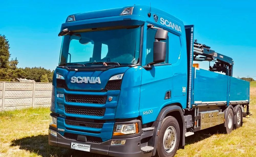Scania R 500 6x2 z żurawiem Fassi F 215 AS – 2019 – Euro 6 –Retarder -Oś skrętna - Gotowa do pracy! - Camion grue, Camion plateau: photos 1 Scania R 500 6x2 z żurawiem Fassi F 215 AS – 2019 – Euro 6 –Retarder -Oś skrętna - Gotowa do pracy! - Camion grue, Camion plateau: photos 1