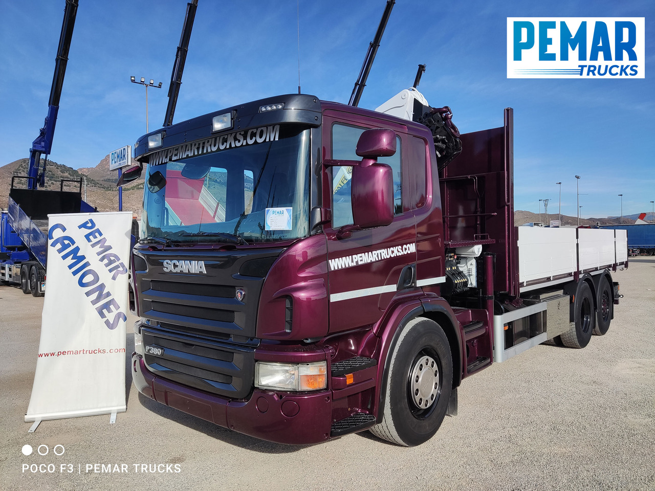 SCANIA P 380 6X2 GRUA BASCULANTE - Camion benne, Camion grue: photos 2 SCANIA P 380 6X2 GRUA BASCULANTE - Camion benne, Camion grue: photos 2