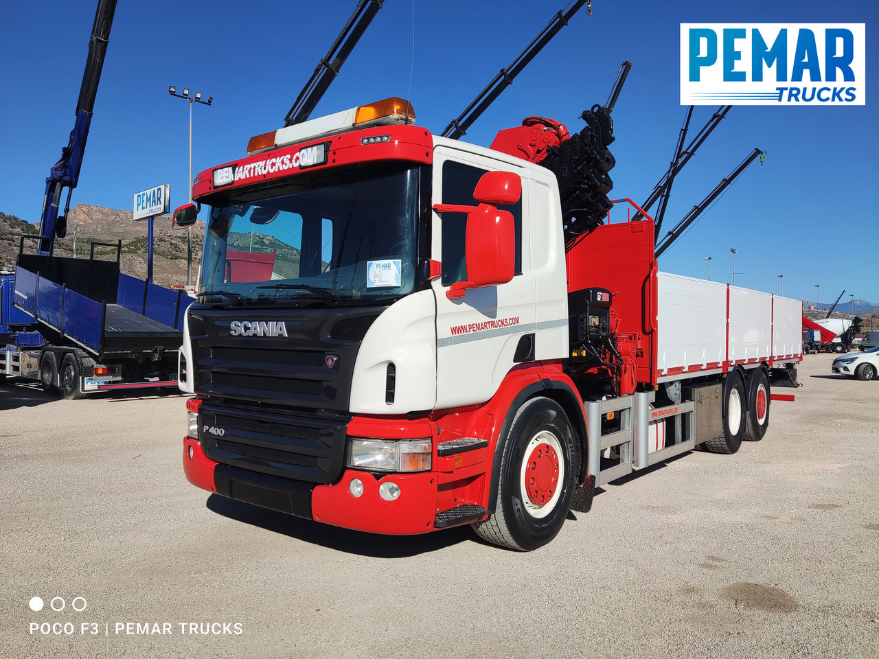 SCANIA P 400 6X2 GRUA CAJA FIJA - Camion grue: photos 2 SCANIA P 400 6X2 GRUA CAJA FIJA - Camion grue: photos 2