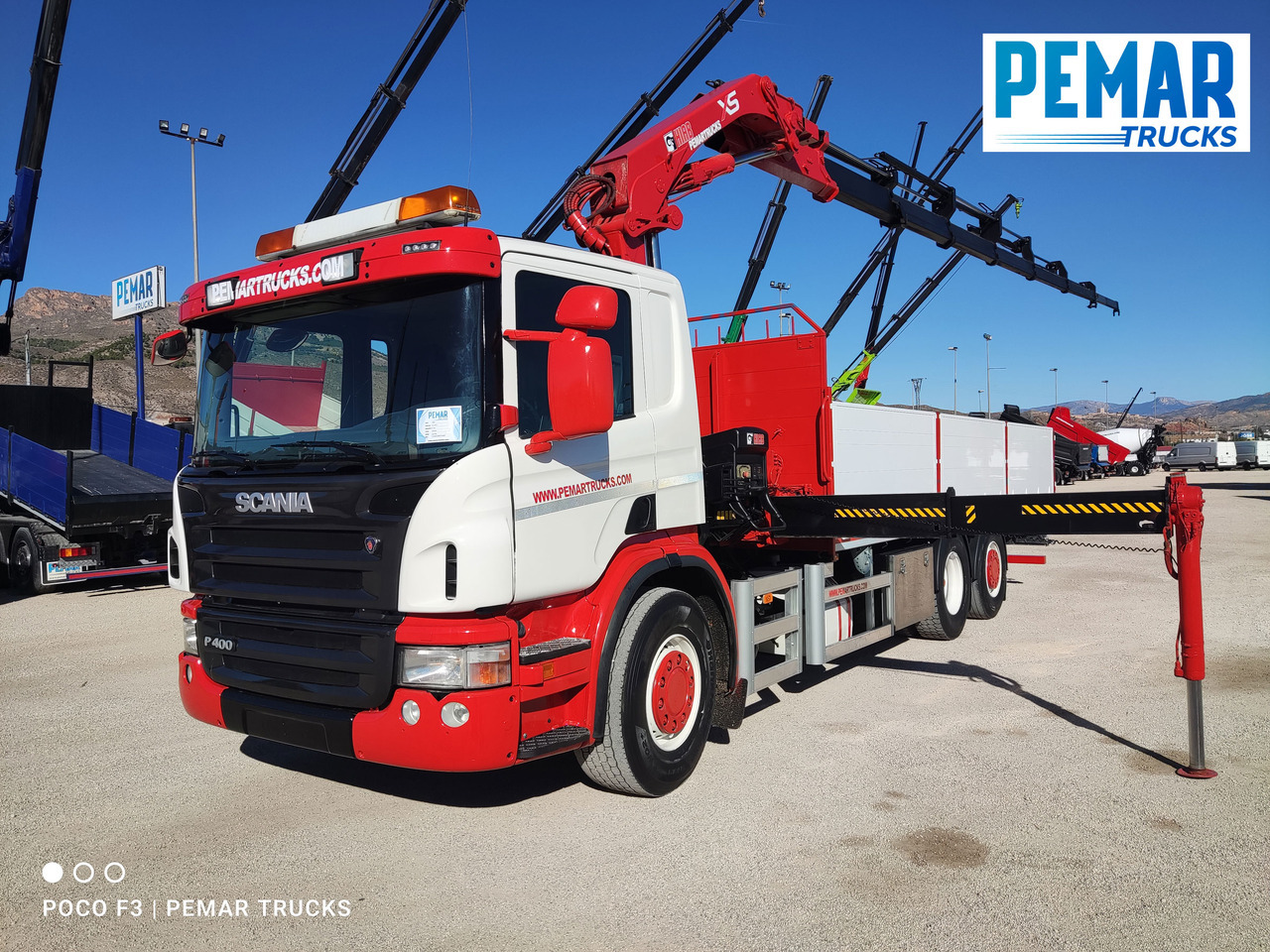 SCANIA P 400 6X2 GRUA CAJA FIJA - Camion grue: photos 1 SCANIA P 400 6X2 GRUA CAJA FIJA - Camion grue: photos 1