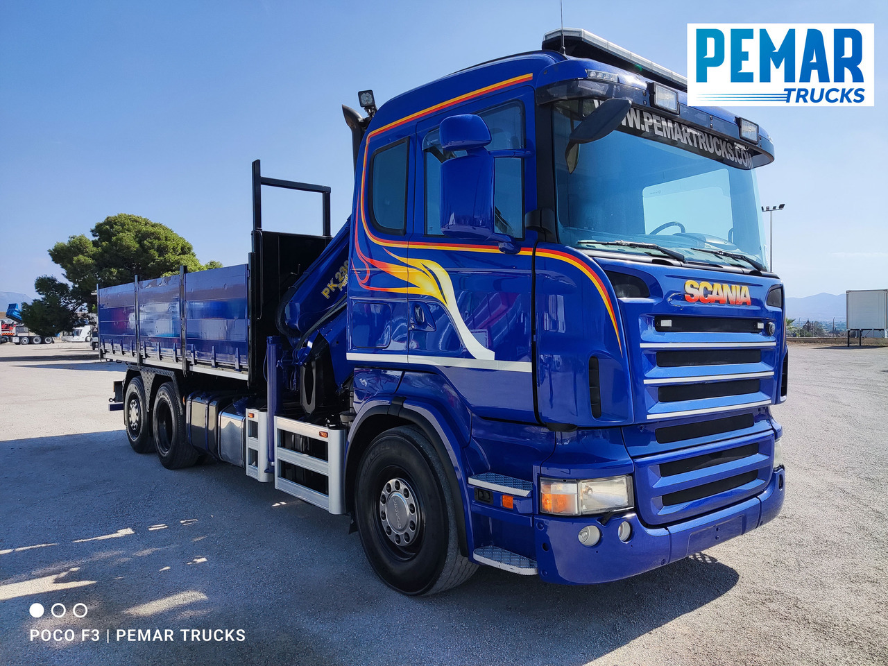 SCANIA R 420 6X2 GRUA PALFINGER PK 23002 BASCULANTE - Camion benne, Camion grue: photos 4 SCANIA R 420 6X2 GRUA PALFINGER PK 23002 BASCULANTE - Camion benne, Camion grue: photos 4