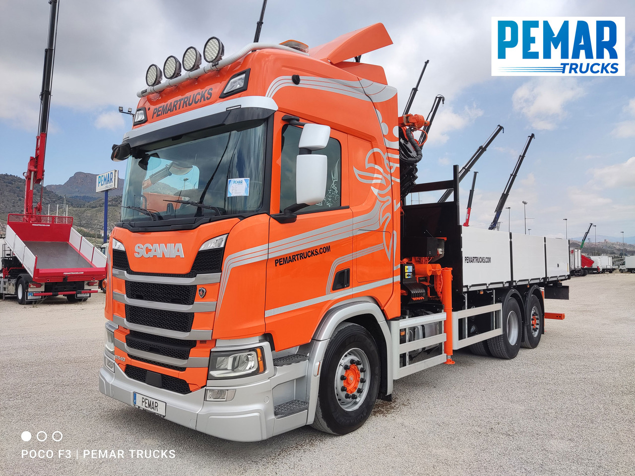 SCANIA R 540 6X2 GRUA CAJA FIJA - Camion plateau, Camion grue: photos 2 SCANIA R 540 6X2 GRUA CAJA FIJA - Camion plateau, Camion grue: photos 2