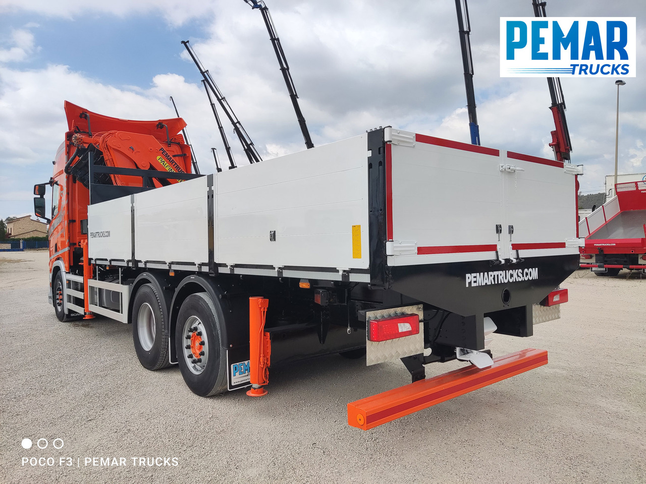 Camion plateau, Camion grue SCANIA R 540 6X2 GRUA CAJA FIJA: photos 8