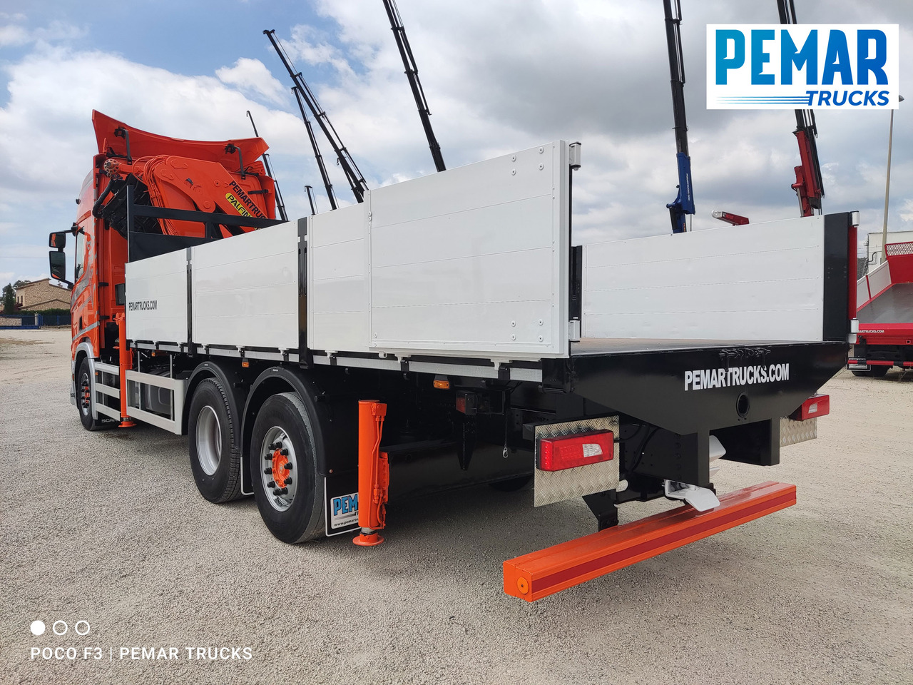 Camion plateau, Camion grue SCANIA R 540 6X2 GRUA CAJA FIJA: photos 13