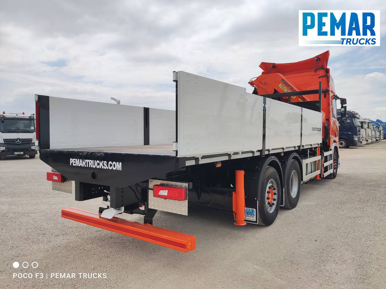 Camion plateau, Camion grue SCANIA R 540 6X2 GRUA CAJA FIJA: photos 10