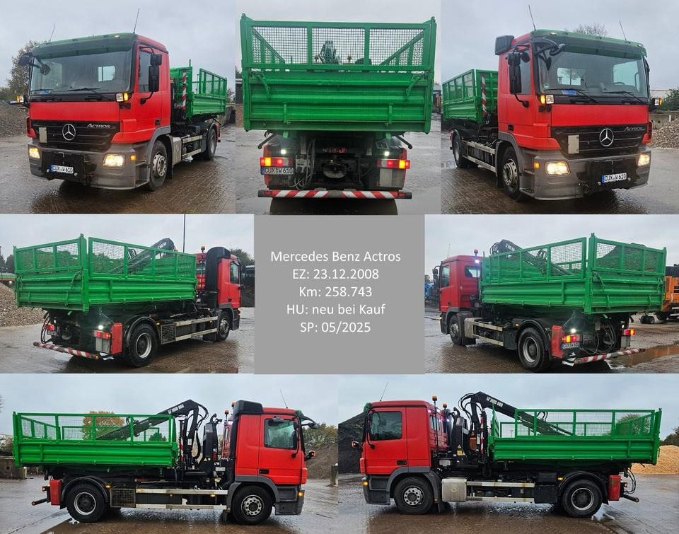 Mercedes Benz Actros | HIAB | Abroller | Kranwagen | 2008 - Camion plateau: photos 1 Mercedes Benz Actros | HIAB | Abroller | Kranwagen | 2008 - Camion plateau: photos 1