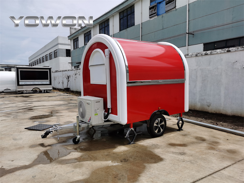 YOWON Fully customized food vending cart mobile street fast food trailer - Remorque magasin: photos 1 YOWON Fully customized food vending cart mobile street fast food trailer - Remorque magasin: photos 1