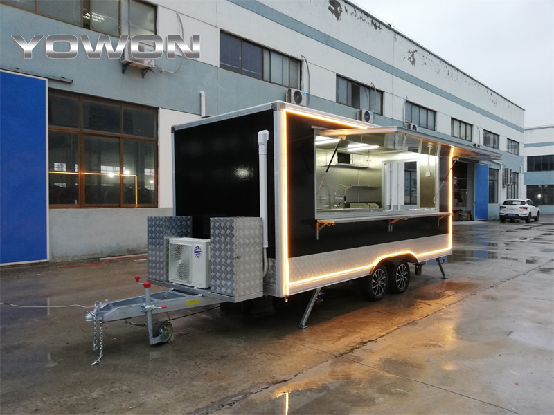 YOWON vintage model square food truck catering truck - Remorque magasin: photos 3 YOWON vintage model square food truck catering truck - Remorque magasin: photos 3
