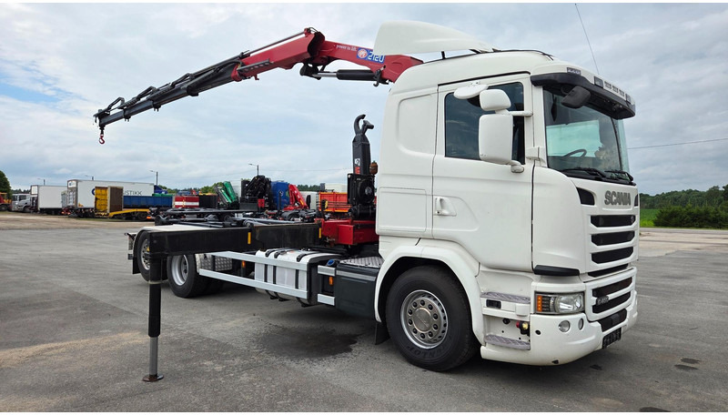 Scania G450 6X2*4 HMF 2120 crane 700 hours - Camion ampliroll, Camion grue: photos 2 Scania G450 6X2*4 HMF 2120 crane 700 hours - Camion ampliroll, Camion grue: photos 2