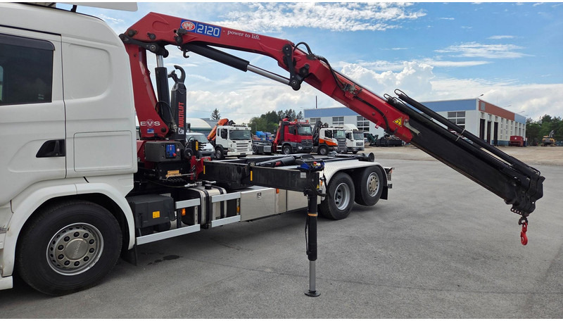 Scania G450 6X2*4 HMF 2120 crane 700 hours - Camion ampliroll, Camion grue: photos 5 Scania G450 6X2*4 HMF 2120 crane 700 hours - Camion ampliroll, Camion grue: photos 5