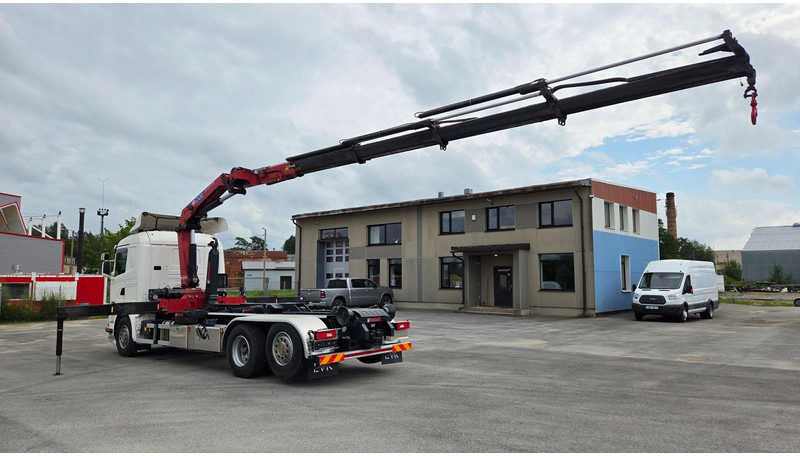 Scania G450 6X2*4 HMF 2120 crane 700 hours - Camion ampliroll, Camion grue: photos 4 Scania G450 6X2*4 HMF 2120 crane 700 hours - Camion ampliroll, Camion grue: photos 4