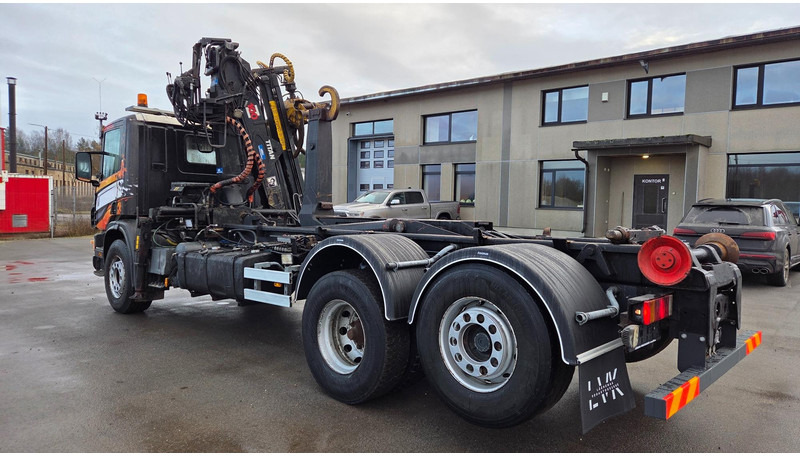 Scania P114 6X2*4 340 Jonsered 100Z - Camion ampliroll, Camion grue: photos 4 Scania P114 6X2*4 340 Jonsered 100Z - Camion ampliroll, Camion grue: photos 4