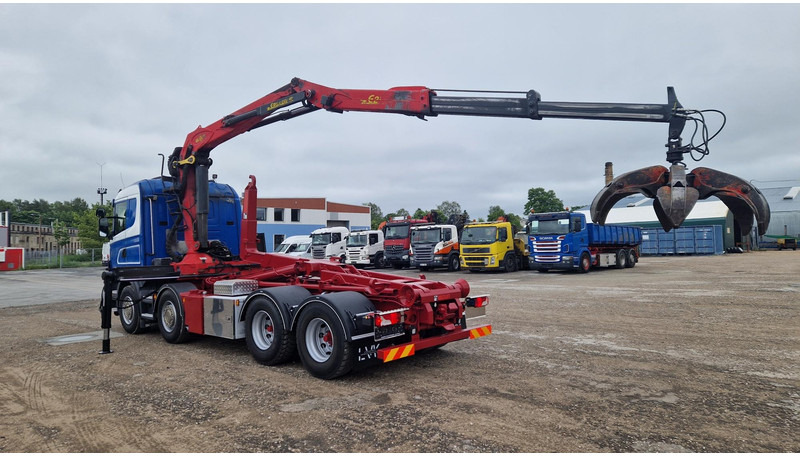Camion ampliroll, Camion grue Scania R500 8X4 Epsilon E250Z95: photos 16