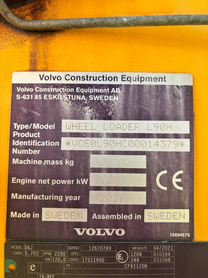 Crédit-bail Volvo L 90 H  Volvo L 90 H: photos 8