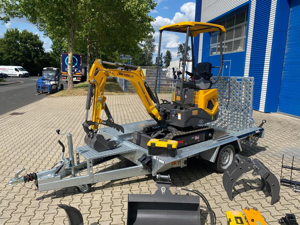 Minibagger BK1000JS + Tieflader + Zubehör *HERBSTAKTION*INKL.19% MWST*BERGER KRAUS*SOFORT!* - Mini pelle: photos 3 Minibagger BK1000JS + Tieflader + Zubehör *HERBSTAKTION*INKL.19% MWST*BERGER KRAUS*SOFORT!* - Mini pelle: photos 3