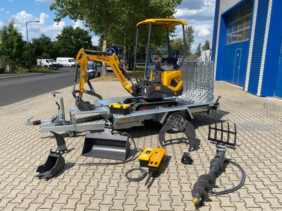 Minibagger BK1000JS + Tieflader + Zubehör *HERBSTAKTION*INKL.19% MWST*BERGER KRAUS*SOFORT!* - Mini pelle: photos 1 Minibagger BK1000JS + Tieflader + Zubehör *HERBSTAKTION*INKL.19% MWST*BERGER KRAUS*SOFORT!* - Mini pelle: photos 1