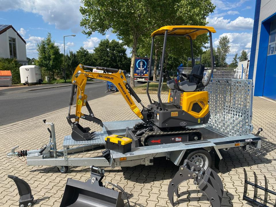 Minibagger BK1000JS + Tieflader + Zubehör *HERBSTAKTION*INKL.19% MWST*BERGER KRAUS*SOFORT!* - Mini pelle: photos 4 Minibagger BK1000JS + Tieflader + Zubehör *HERBSTAKTION*INKL.19% MWST*BERGER KRAUS*SOFORT!* - Mini pelle: photos 4
