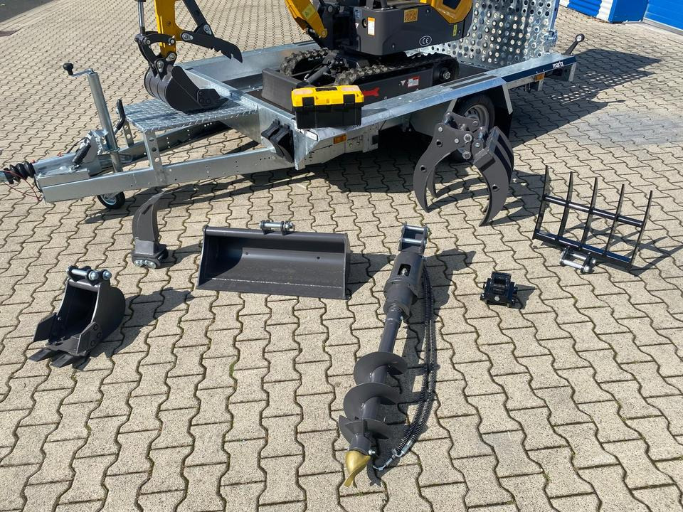 Minibagger BK1000JS + Tieflader + Zubehör *HERBSTAKTION*INKL.19% MWST*BERGER KRAUS*SOFORT!* - Mini pelle: photos 2 Minibagger BK1000JS + Tieflader + Zubehör *HERBSTAKTION*INKL.19% MWST*BERGER KRAUS*SOFORT!* - Mini pelle: photos 2