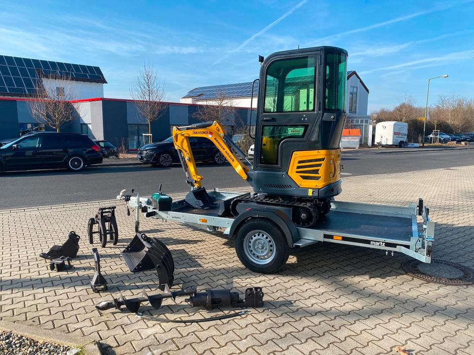 Minibagger BK950KS + Anhänger + Zubehör *INKL.19% MWST*BERGER KRAUS*KABINE*SOFORT!* - Mini pelle: photos 3 Minibagger BK950KS + Anhänger + Zubehör *INKL.19% MWST*BERGER KRAUS*KABINE*SOFORT!* - Mini pelle: photos 3