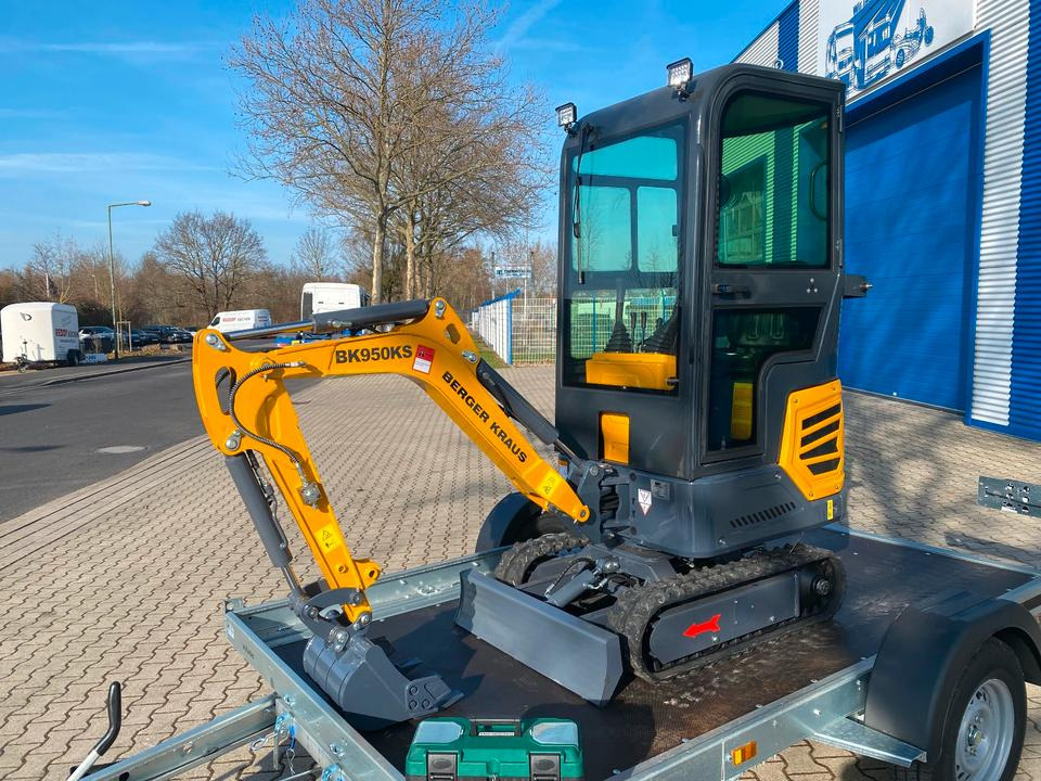 Minibagger BK950KS + Anhänger + Zubehör *INKL.19% MWST*BERGER KRAUS*KABINE*SOFORT!* - Mini pelle: photos 5 Minibagger BK950KS + Anhänger + Zubehör *INKL.19% MWST*BERGER KRAUS*KABINE*SOFORT!* - Mini pelle: photos 5